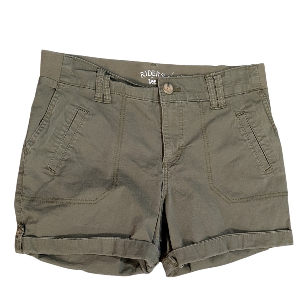 Riders by Lee Olive Cargo Shorts Women's Casual Outdoor Size 8M
